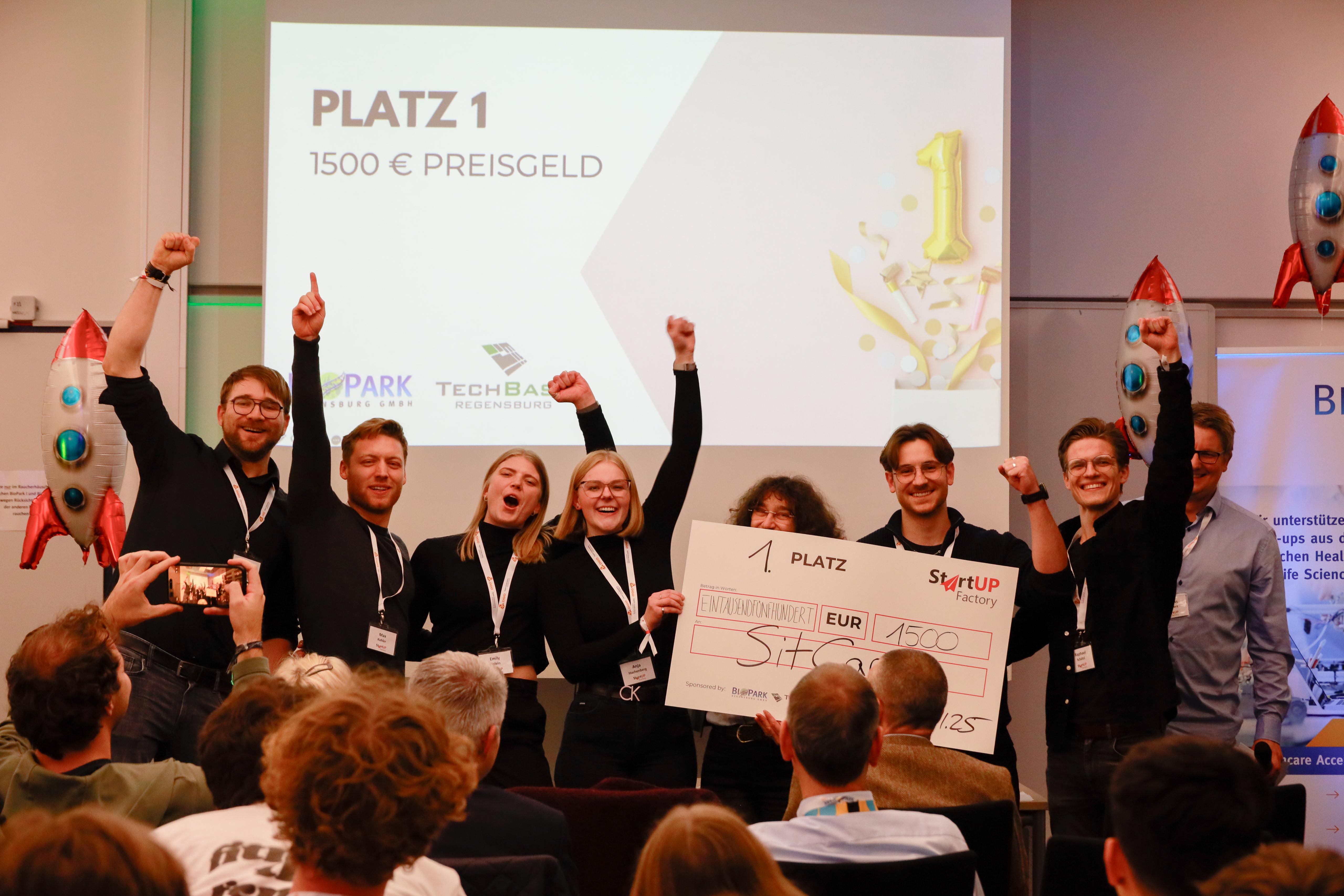 Team beim Pitch